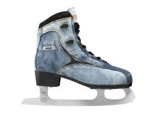 Roces Suede Eco Faux Fur Ice Skate for Women, Gray/Brown 6
