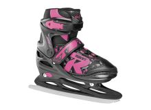 Adjustable Ice Skate for Kids-mod. JOKEY ICE 2.0 GIRL Black-Fuchsia