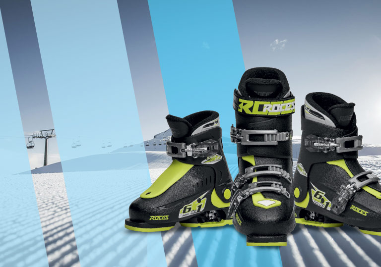 Chaussure de ski réglable pour enfant et garcon - Roces IDEA